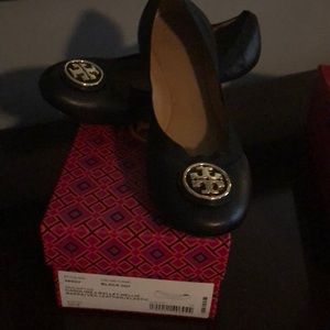 Tory Burch Caroline Ballet Flats Black 10.5